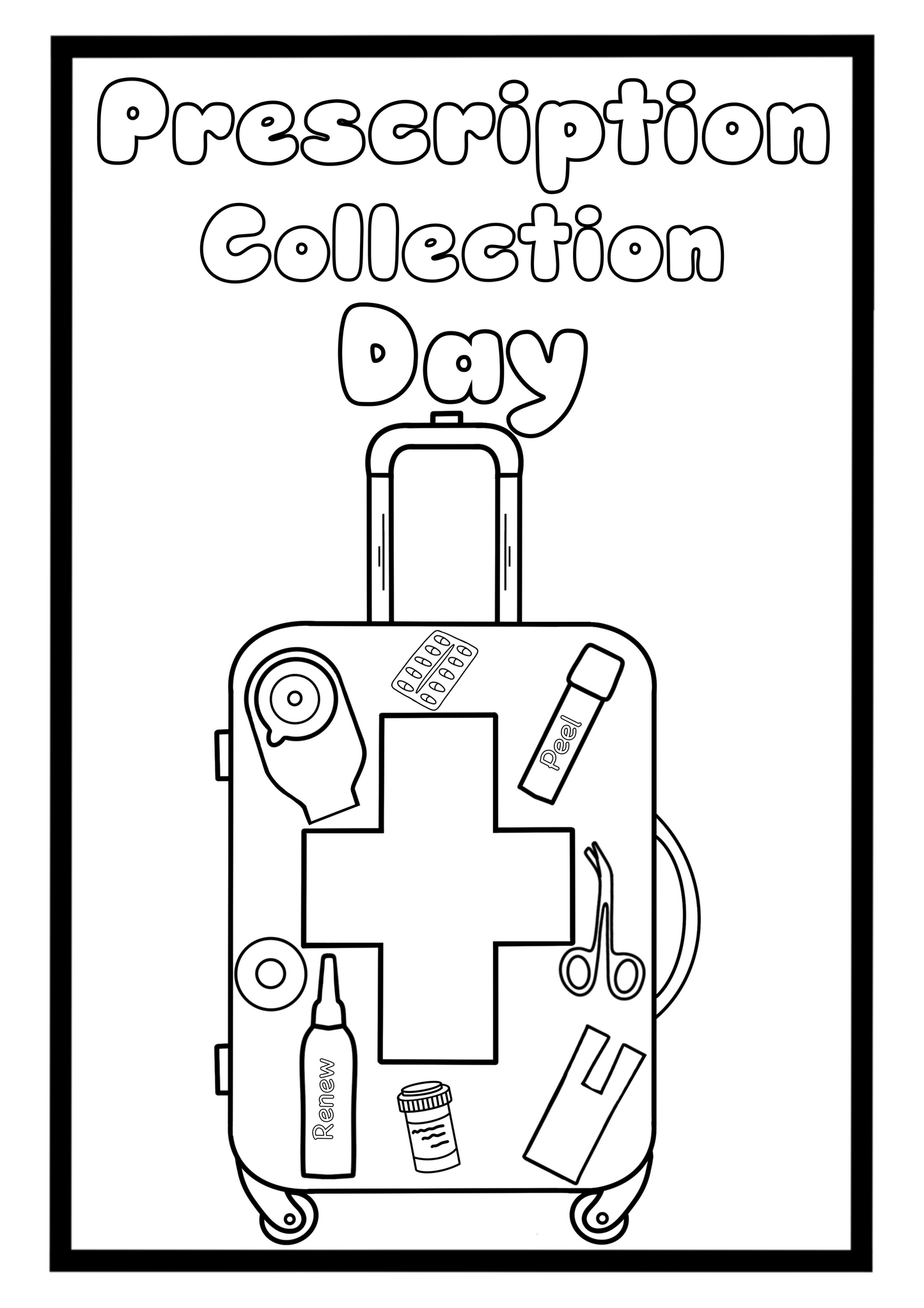 Free prescription colouring page