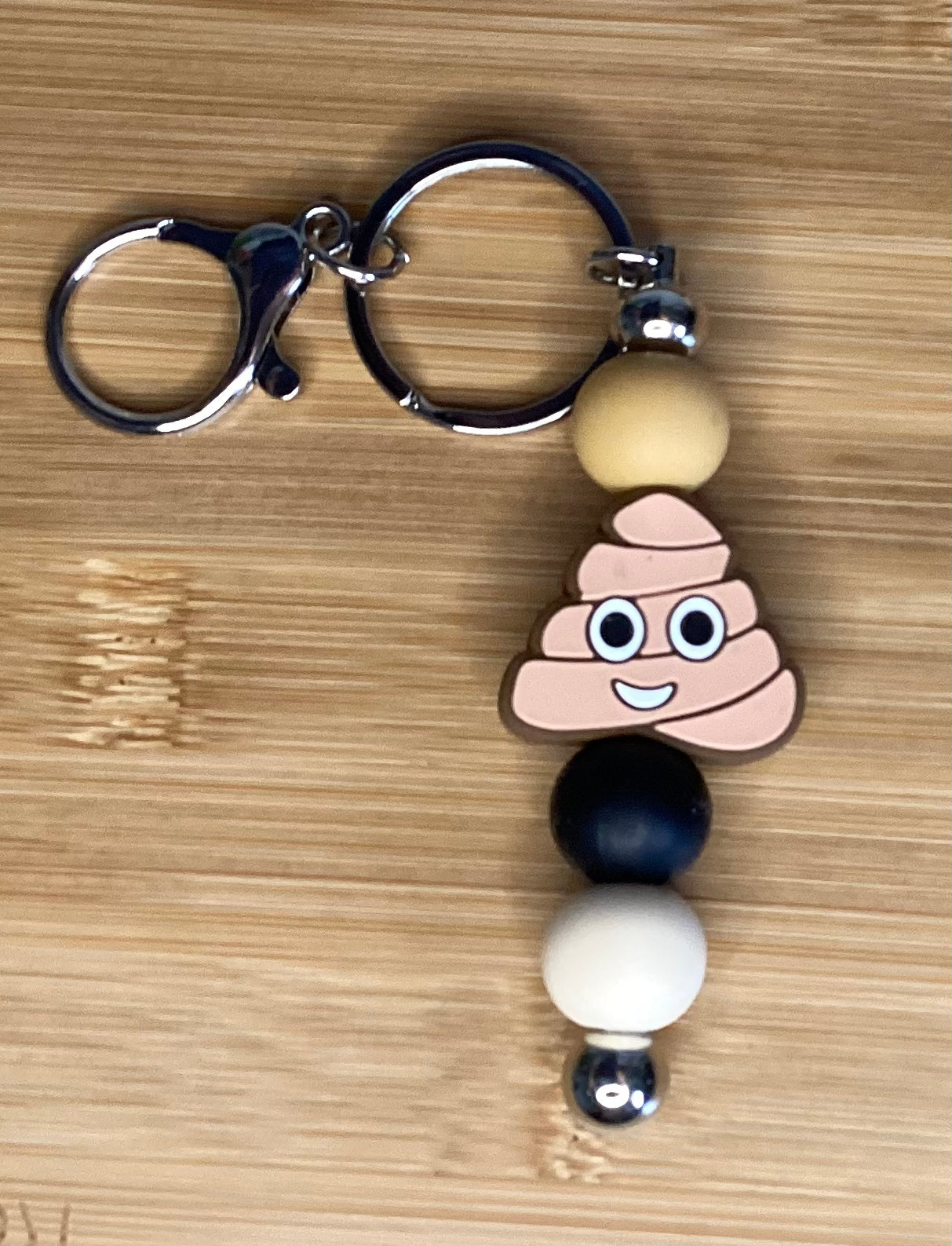 Cute poo keyring