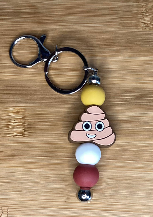 Cute poo keyring