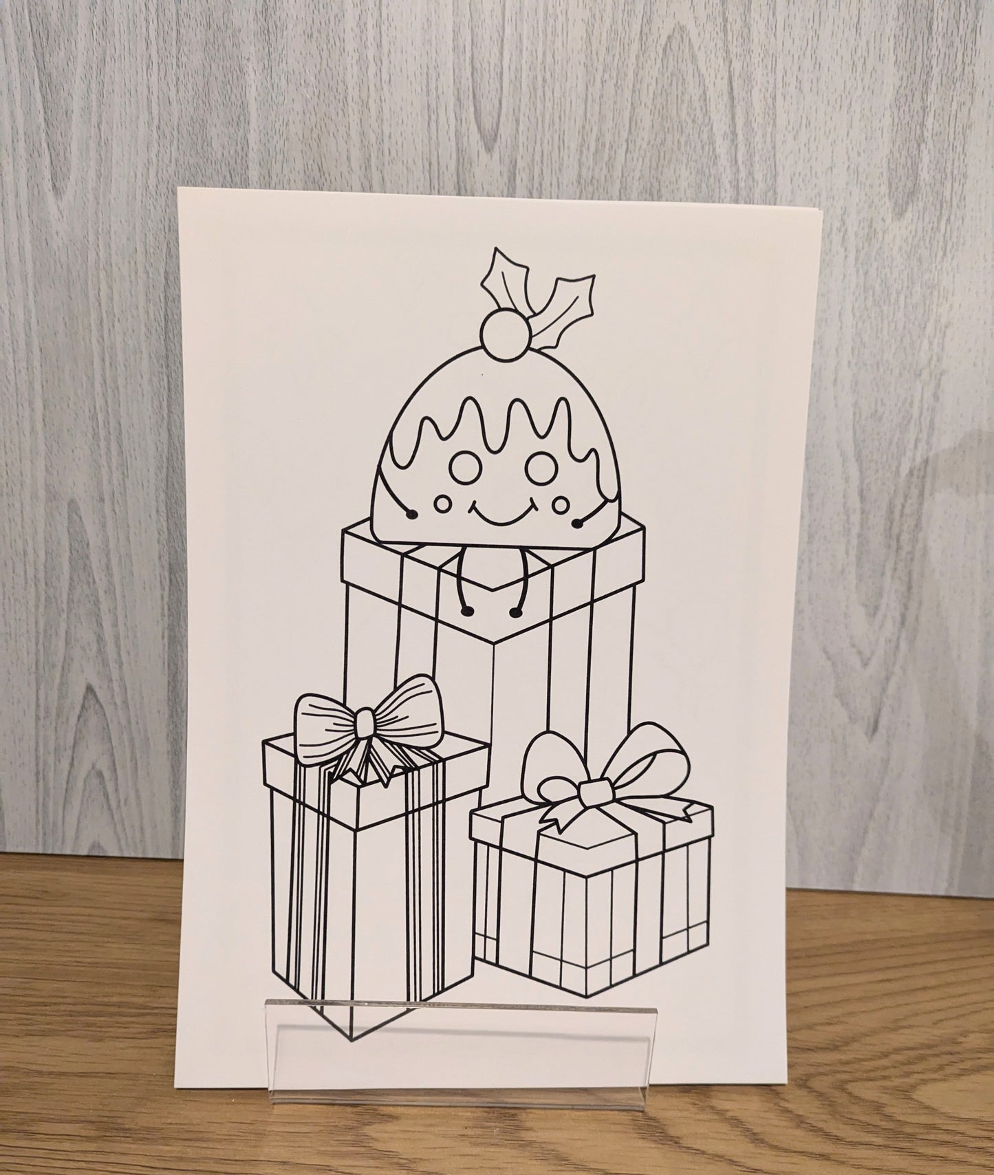 Christmas colouring pages pack of 6