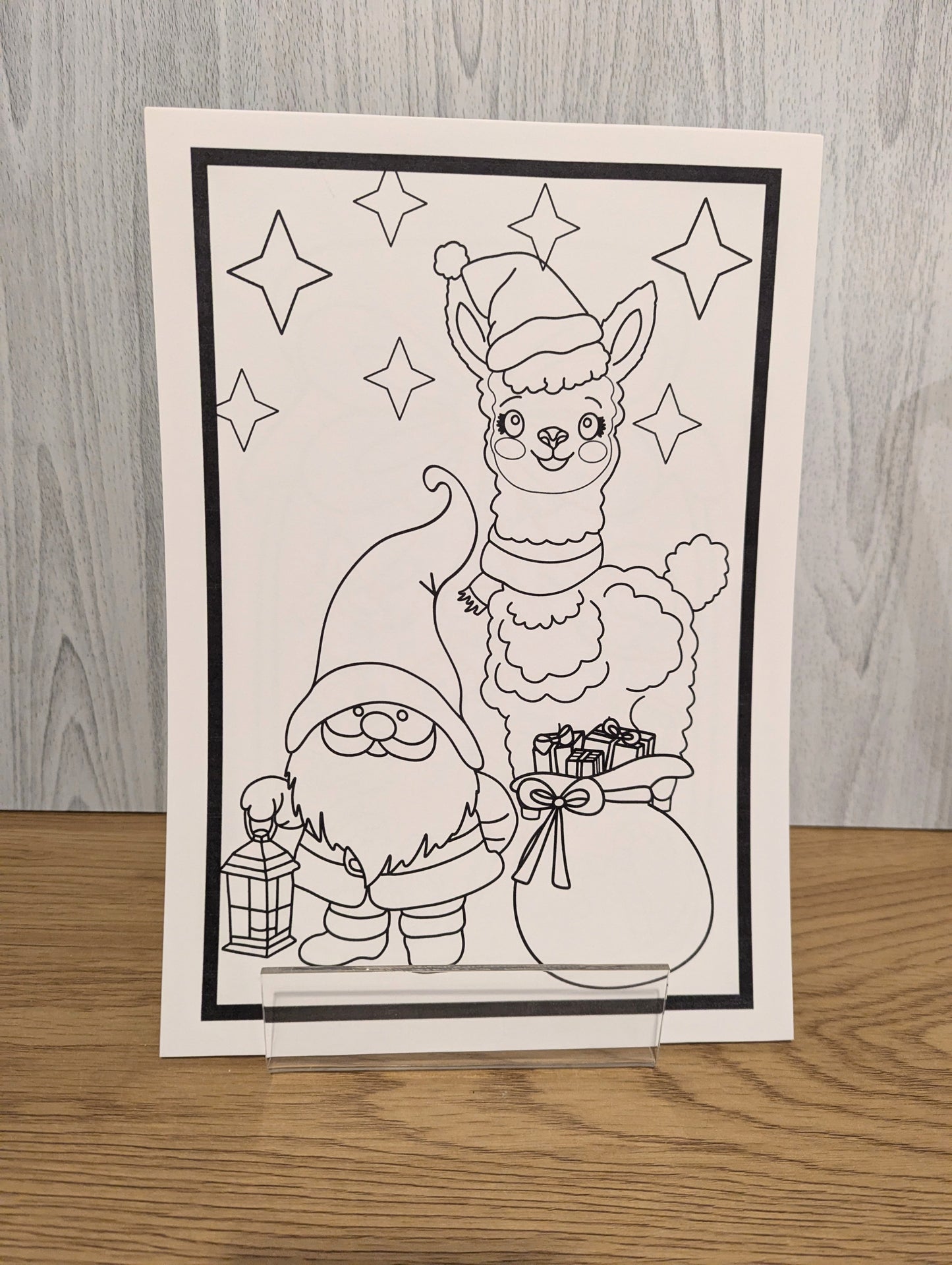 Christmas colouring pages pack of 6