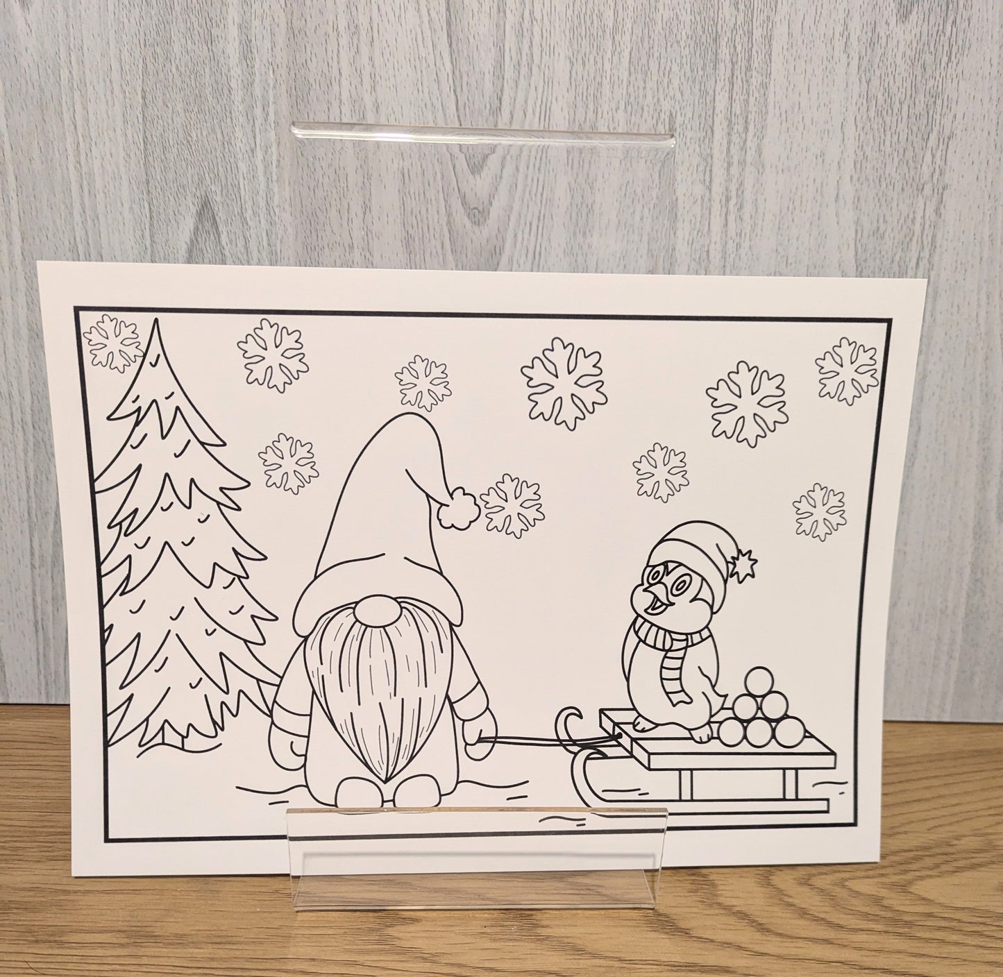 Christmas colouring pages pack of 6