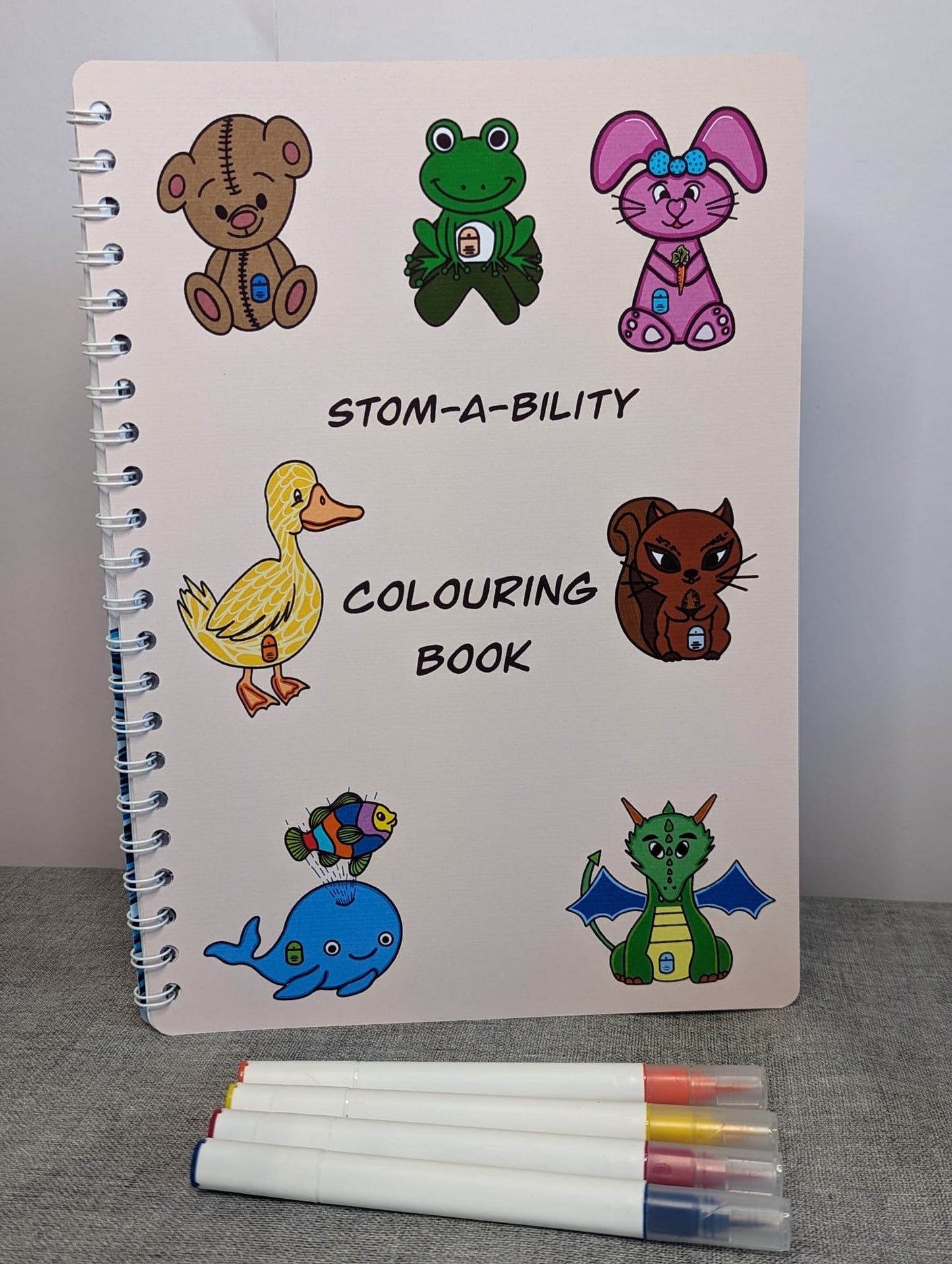 Stom-A-Bility Colouring Book suitable for Children and Adults A4