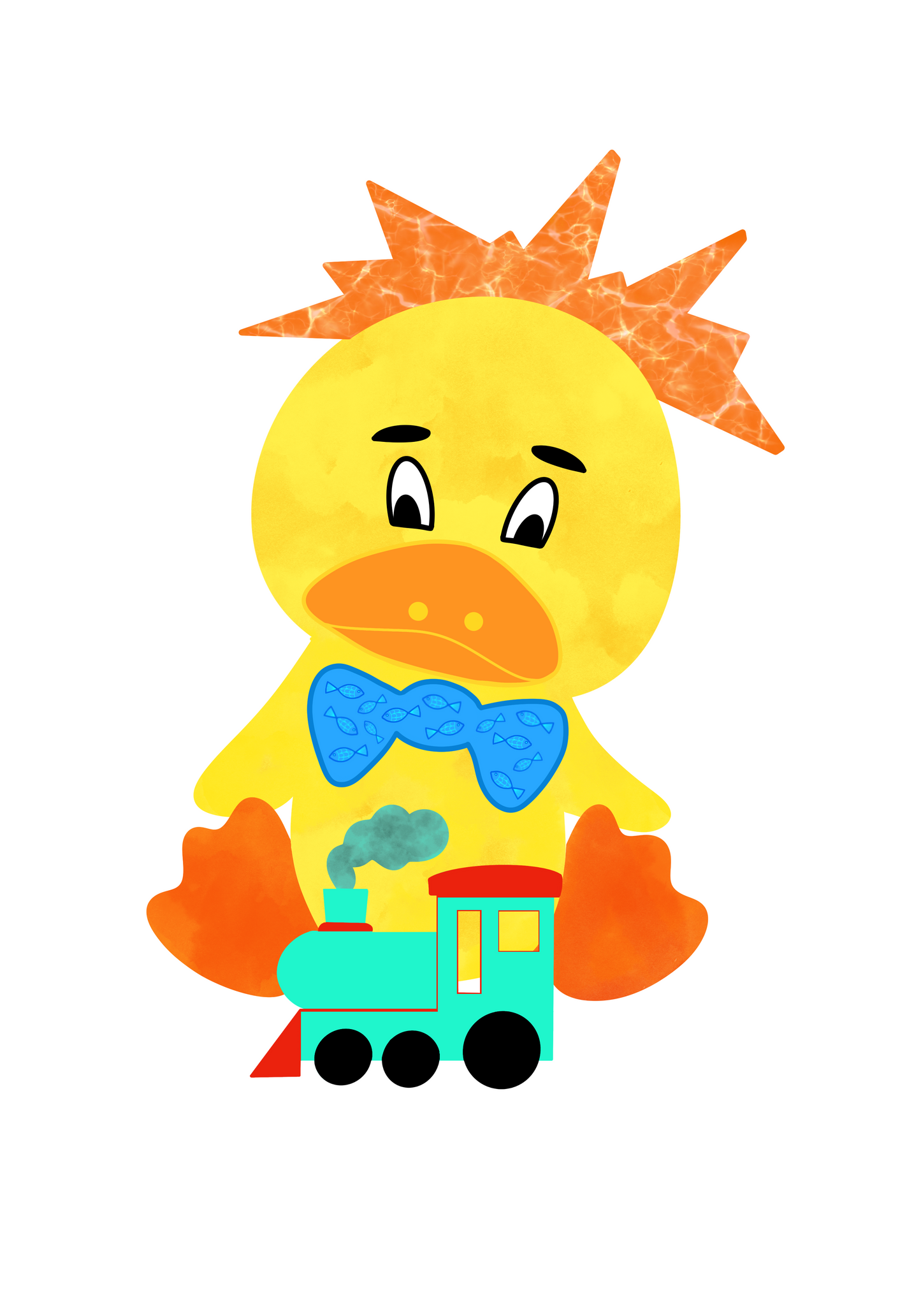 Duck and his train